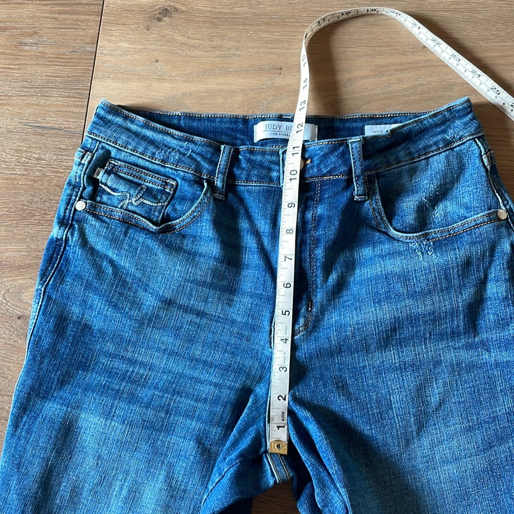 Judy Blue Women's Flare Jeans in Blue - Picture 10 of 16